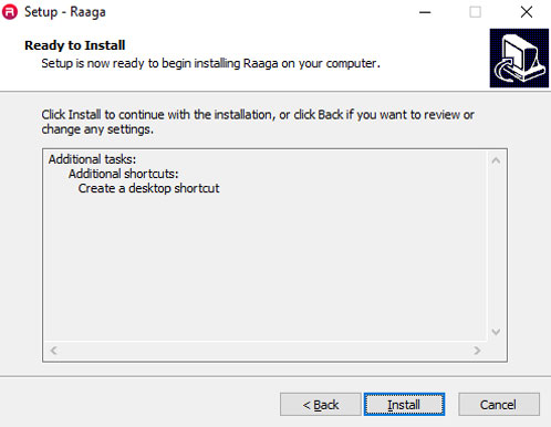 Raaga windows installer